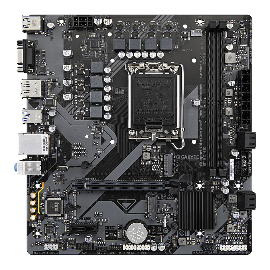 Pllakë Amë MB Intel Gigabyte B760M E / Intel Socket 1700 / DDR5 / mATX / HDMI+VGA+DP thumbnail 2