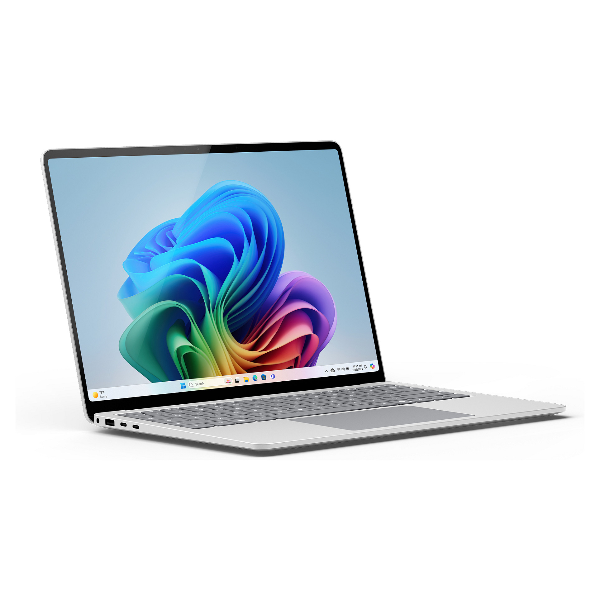 Laptop Microsoft Surface 7.Edition Copilot+PC / Snapdragon X Elite X1E-80-100 / 16GB LPDDR5x / 512GB / 13,8" QHD Touch 120Hz / Qualcomm Adreno GPU / DE - Platinum thumbnail 3