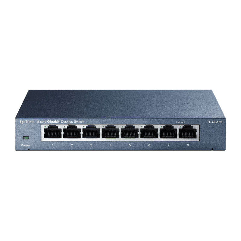 TP-Link LS1008 8-Port 10/100Mbps Desktop Switch – Fast Ethernet, Unmanaged, Plug & Play, Bardhë 5