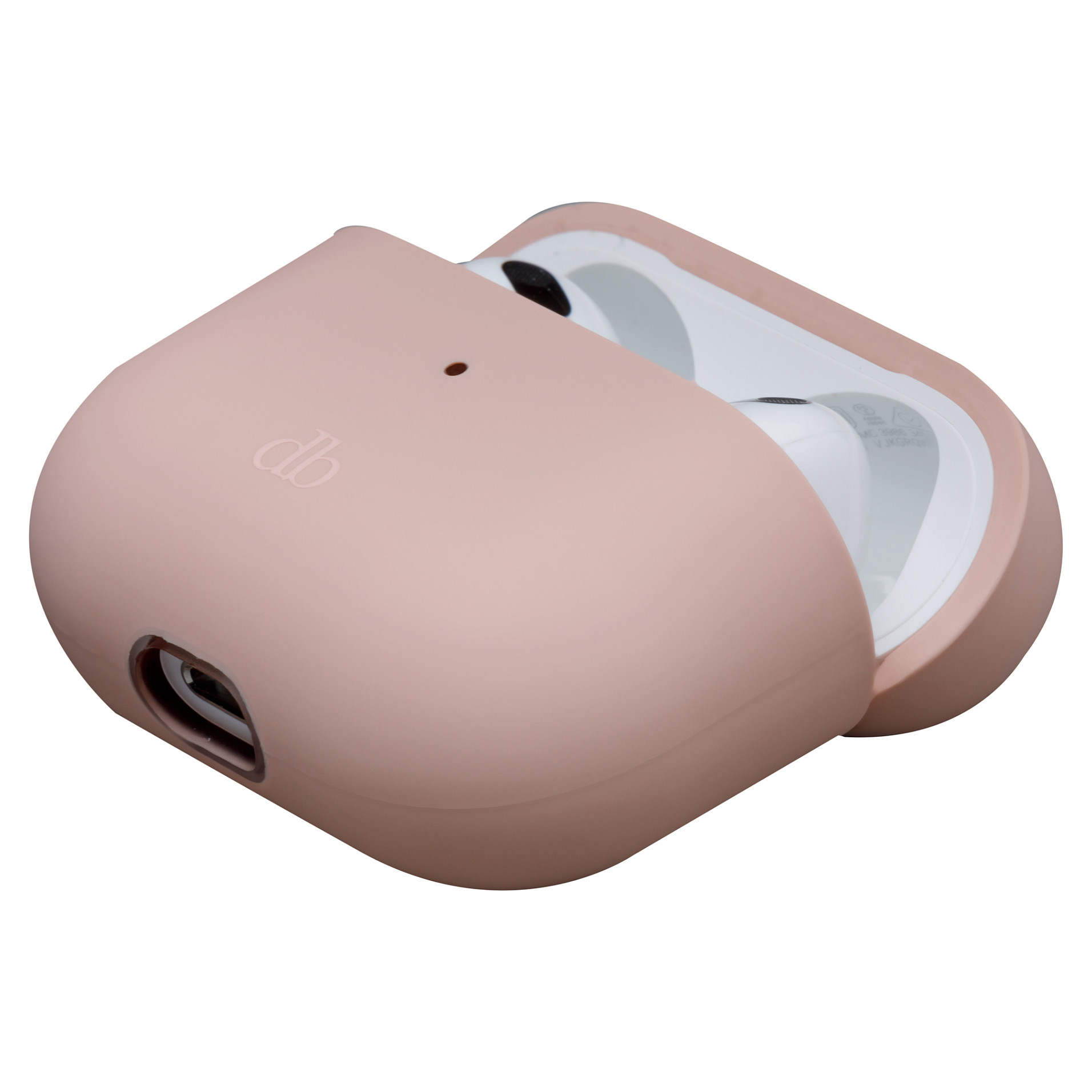 Case për Kufje dbramante1928 Costa Rica, për Apple AirPods 3, Silikon, Plastikë e Ricikluar - Rozë e Hirtë 5
