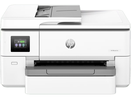 Printer Multifunksional HP OfficeJet Pro 9720 / Wide Format A3 / 22 ppm / 3 në 1 / Auto-Duplex / ADF / Wi-Fi + USB + Ethernet - Bardhë/Hiri
