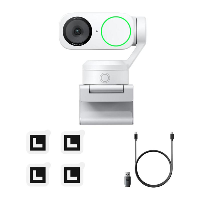 Webcam Insta360 Link2 / 4K Ultra HD – Bardhë 2