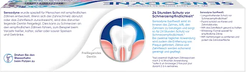 Pastë Dhëmbësh SENSODYNE MultiCare Sanftweiß / Whitening / Për Dhëmbë të Ndjeshëm / Fluorid 1450 ppm / 75 ml 3