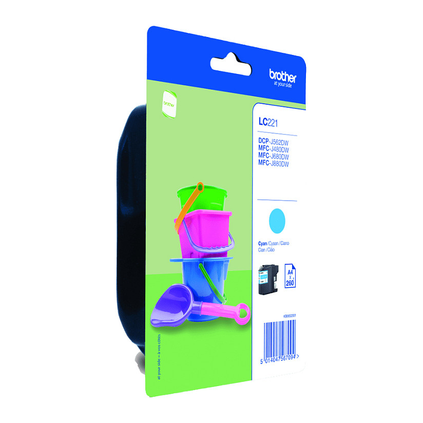 Ink Brother LC-221C, 260 faqe - Blu thumbnail 5