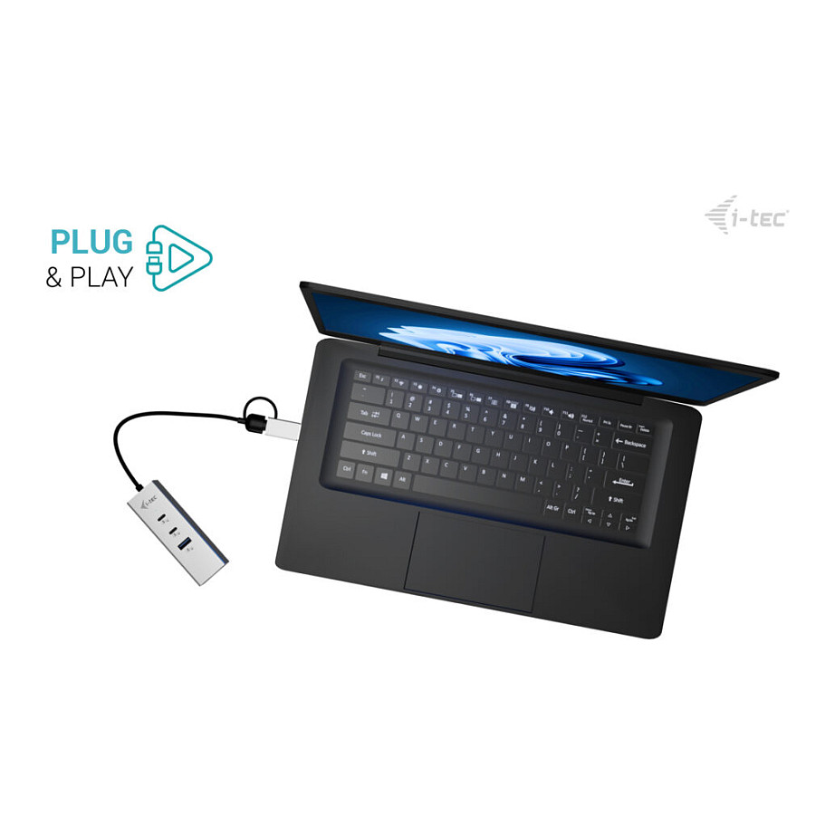 i-Tec - hub - 3 ports 10