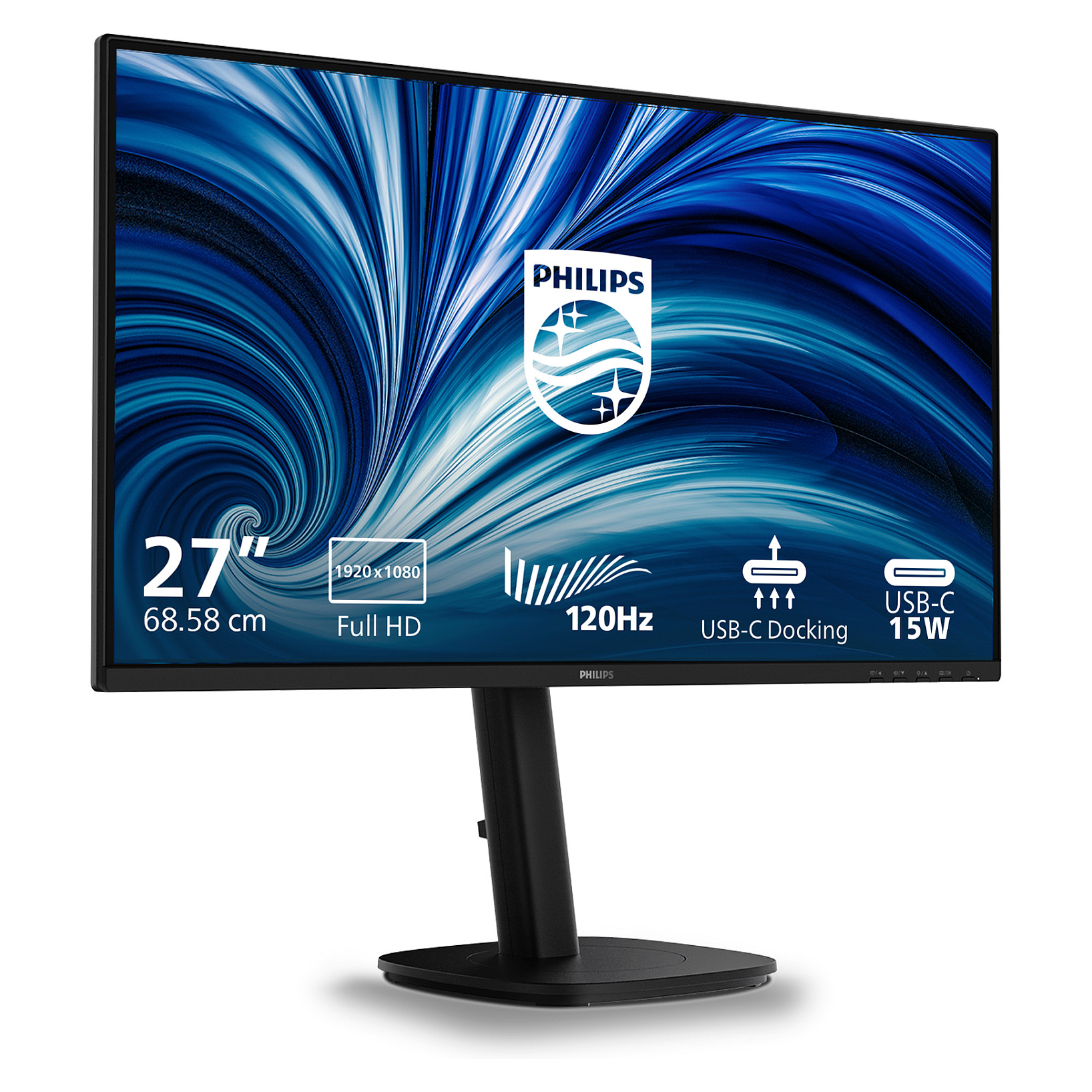 Monitor Philips 27B2U3301, 27", Full HD IPS, 120Hz, HDMI+DP+USB-C+USB - Zezë 3
