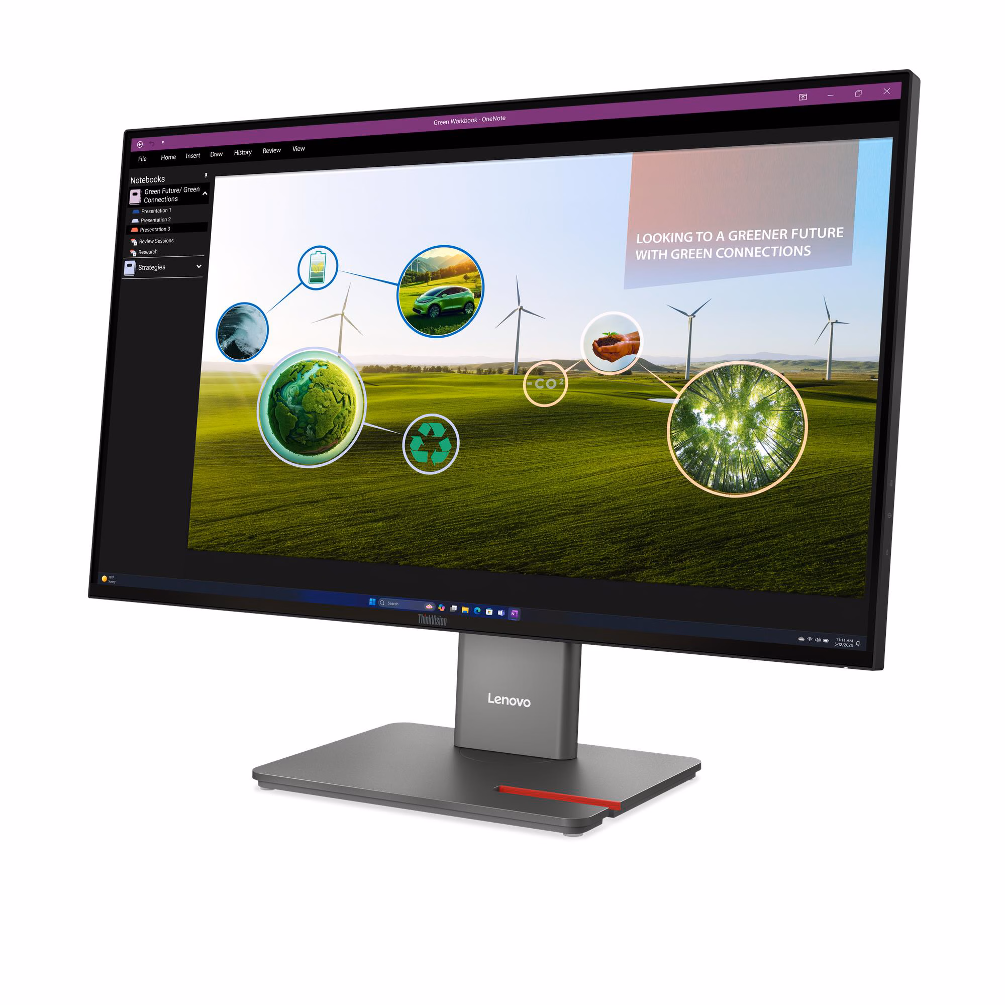 Lenovo ThinkVision P27Q-40 - LED monitor - QHD - 27" 3