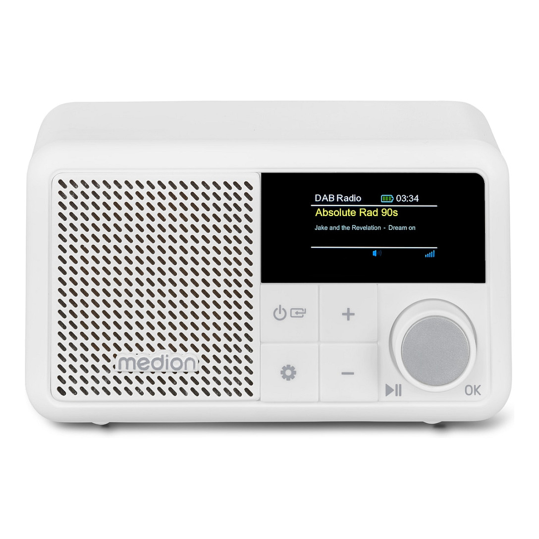 Radio MEDION LIFE S66822, DAB+, FM, Bluetooth 5.3, 2W RMS, Ekran TFT 1.47" - Bardhë 2