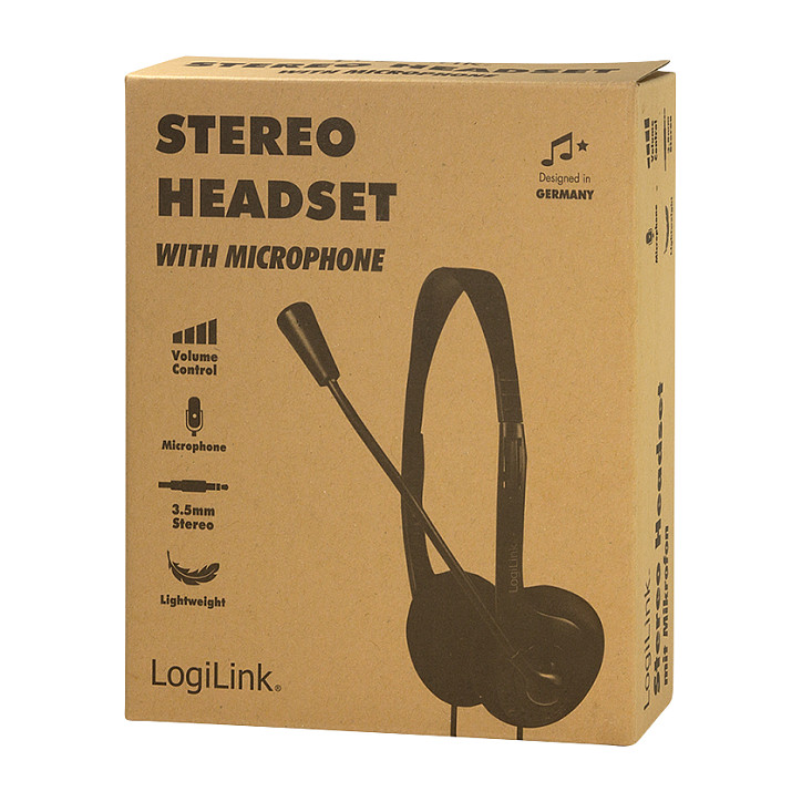 Kufje me kabllo LogiLink HS0055 / Stereo / 3.5 mm / Mikrofon / 1.8 m – Zezë 9