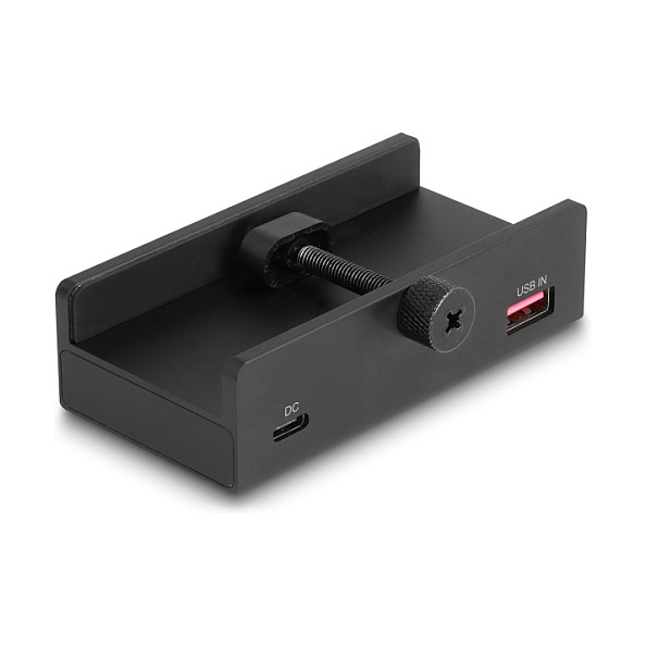 Hub DeLOCK 64284 , 3x USB-A , 1x USB-C , USB 5Gbps , USB-A Mashkull , USB-C për Furnizim me Energji , 1.15m - Zezë 2