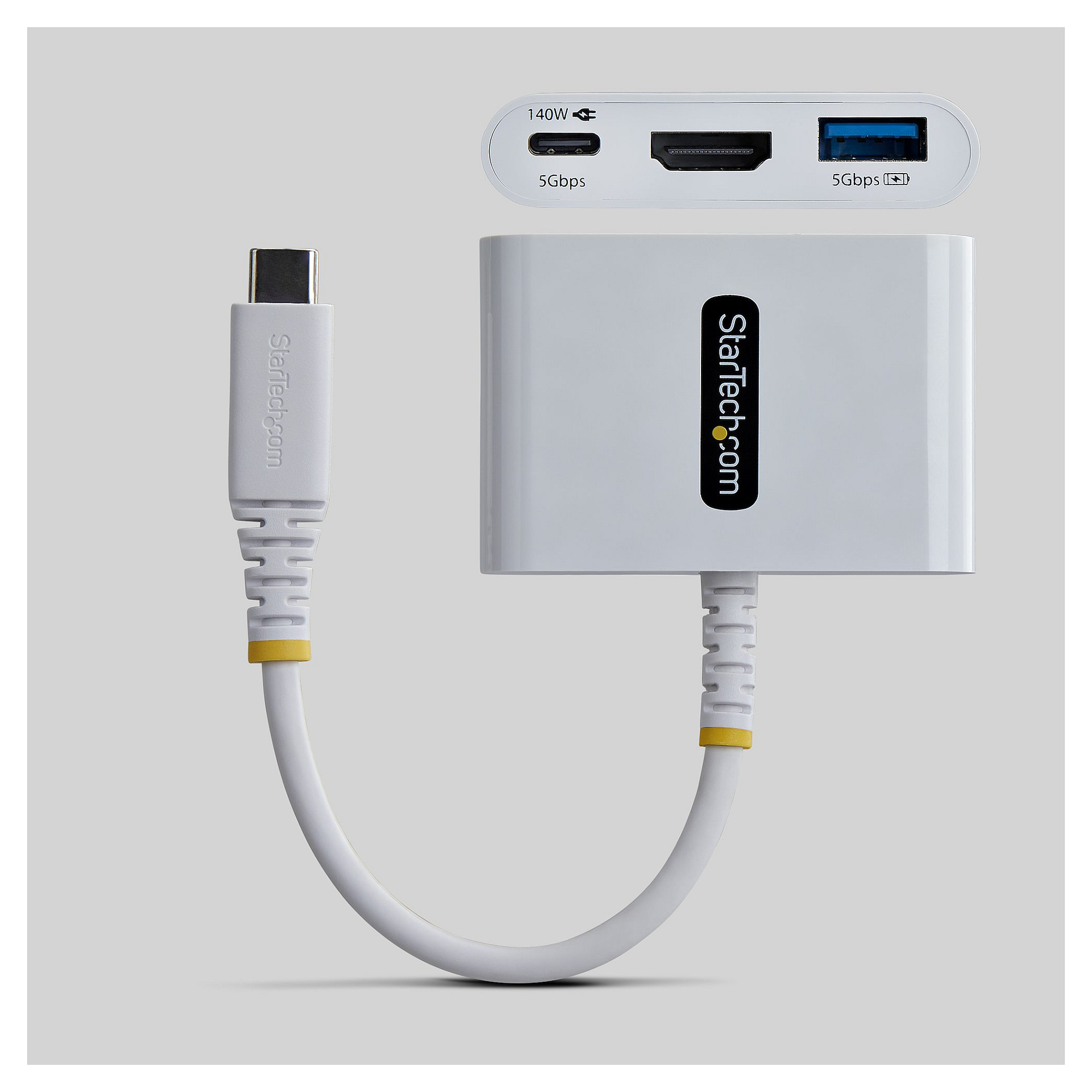 Hub StarTech.com 168W-USBC-MULTIPORT / 1x USB-A / 1x USB-C / HDMI / 140W PD – Bardhë 2