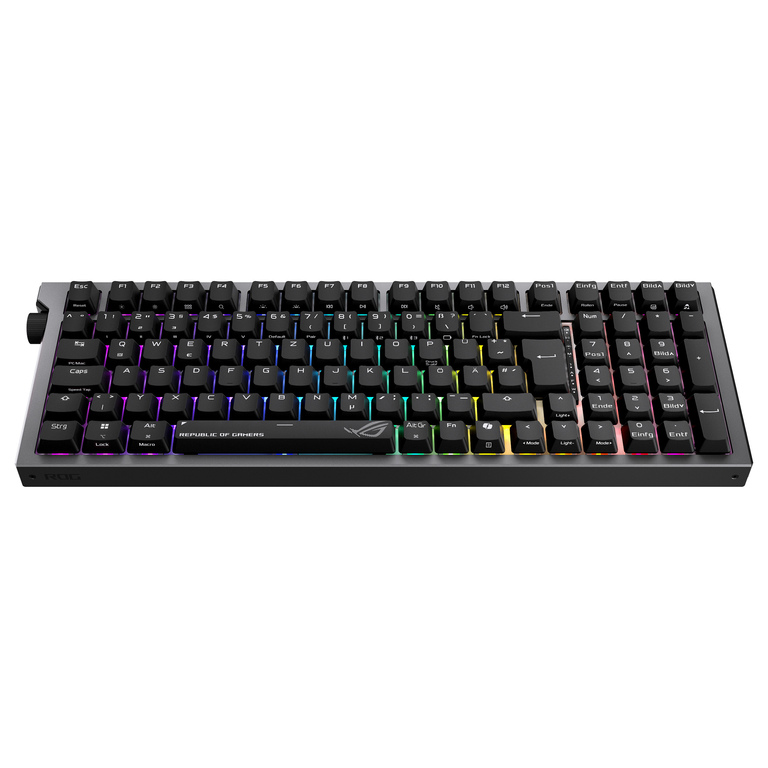 Tastierë Gaming ASUS ROG Strix Morph 96 Wireless / Wired & Wireless / QWERTZ / Mekanike / RGB LED - Zezë 2