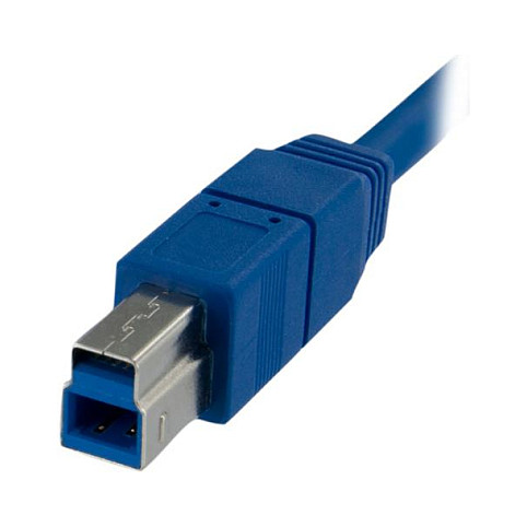 Kabllo USB StarTech.com USB3SAB1M, USB 3.0, USB-A Mashkull në USB-B Mashkull, 5Gbps, 1m - Blu 2