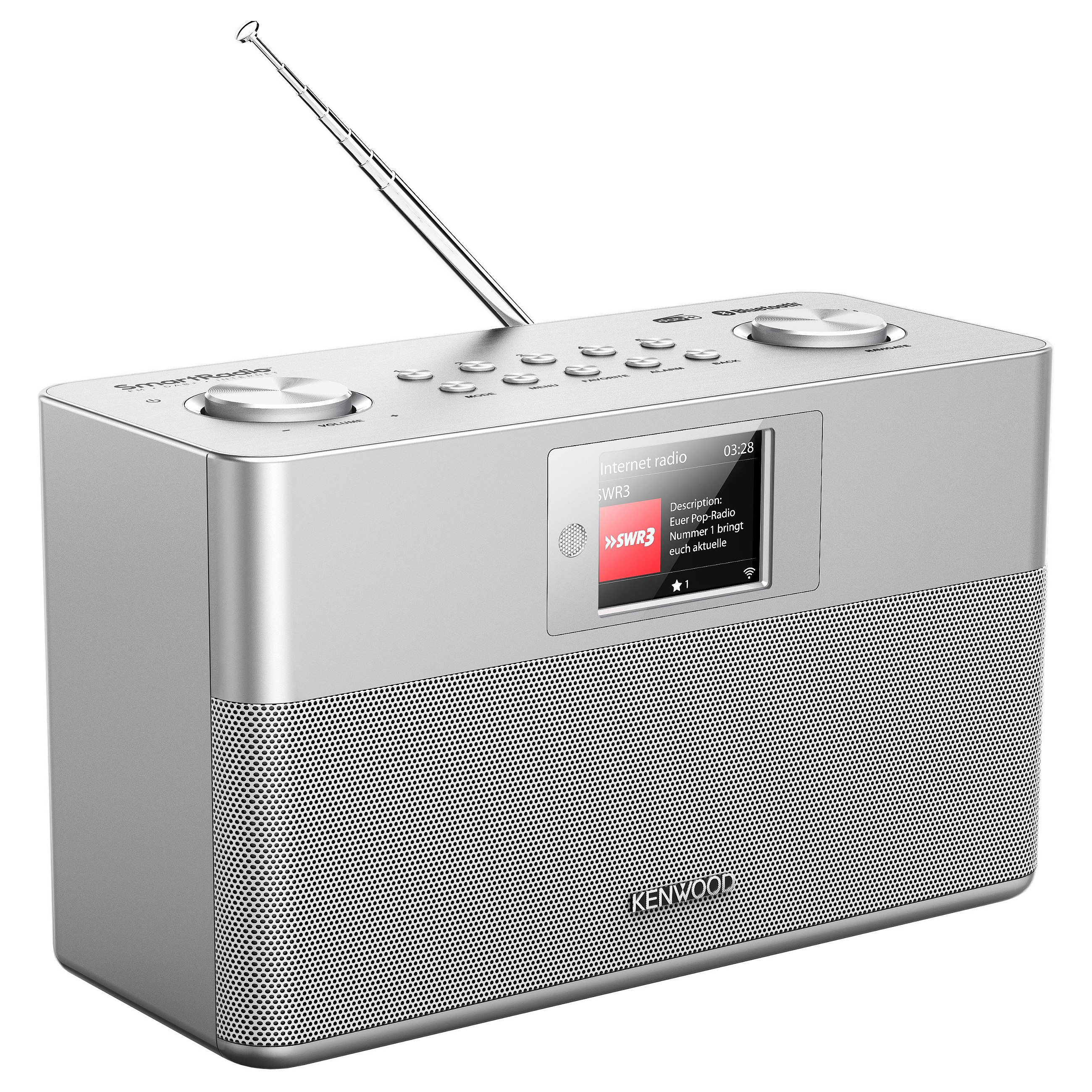 Radio interneti Kenwood CR-ST100S-S, 20W, DAB+, FM, Wi-Fi, Bluetooth, ekran TFT 2.3" - Argjend 2