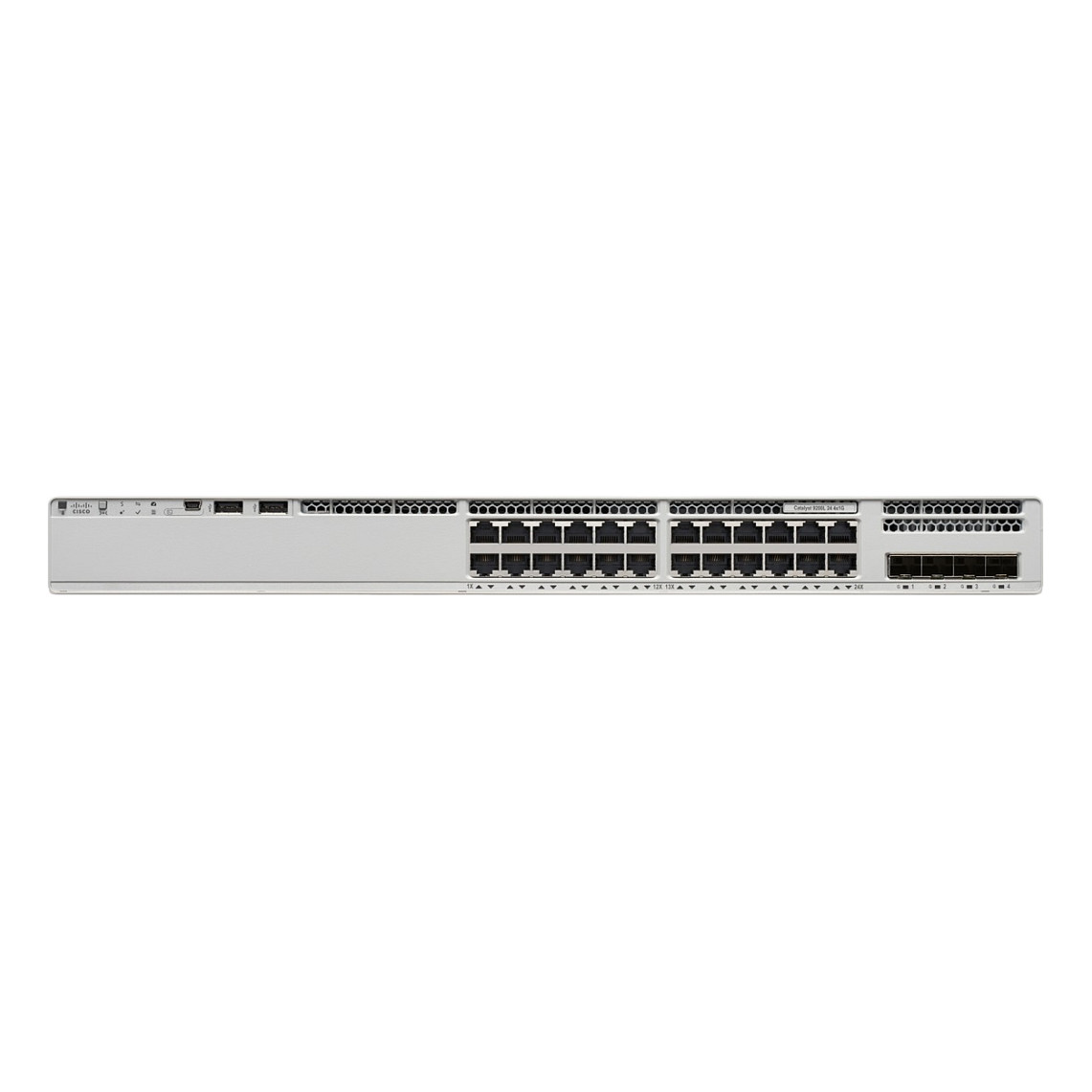 Cisco Catalyst C9200-24P-E 24-Port Gigabit PoE+ Managed Network Switch with Modular Uplinks, StackWise-160 & Network Essentials License