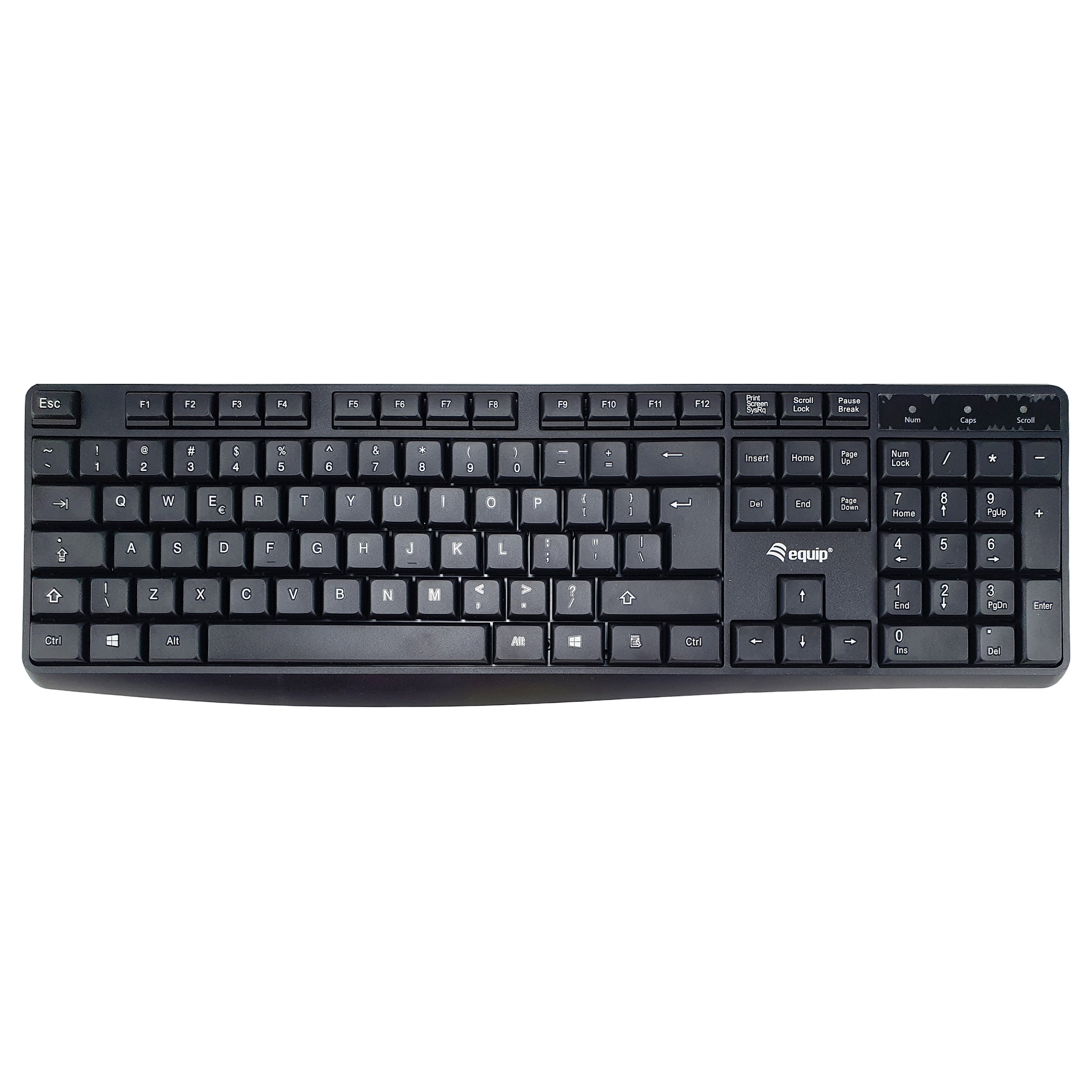 Tastierë me kabllo Equip / US layout - Zezë