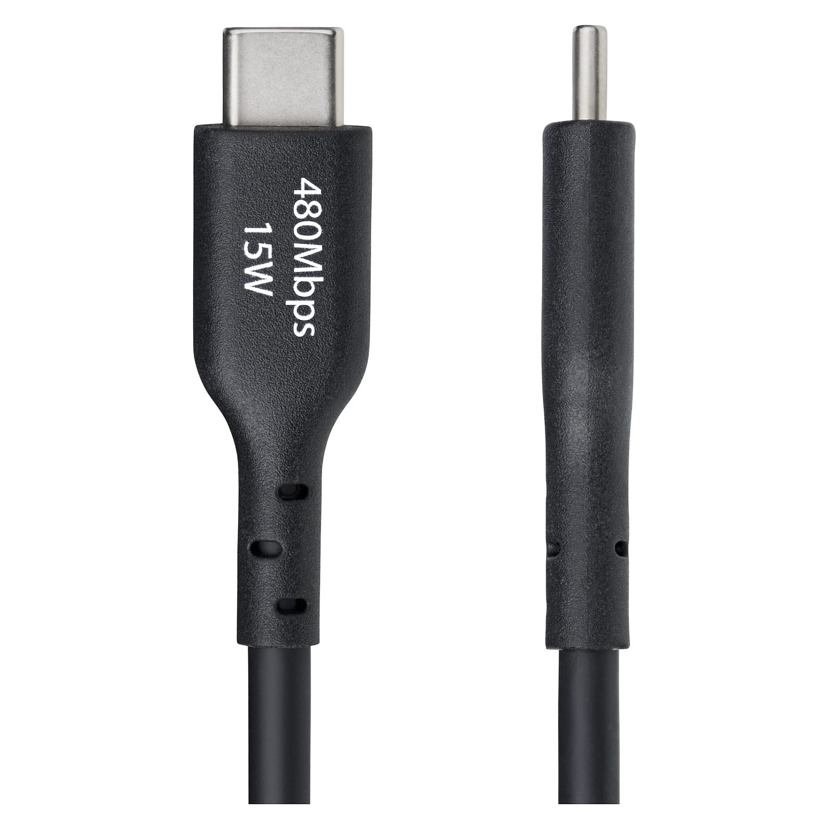 Kabllo StarTech.com USB2AC3MNC, USB-A në USB-C, USB 2.0, 480 Mbps, 15 W, 3 m - Zezë 3