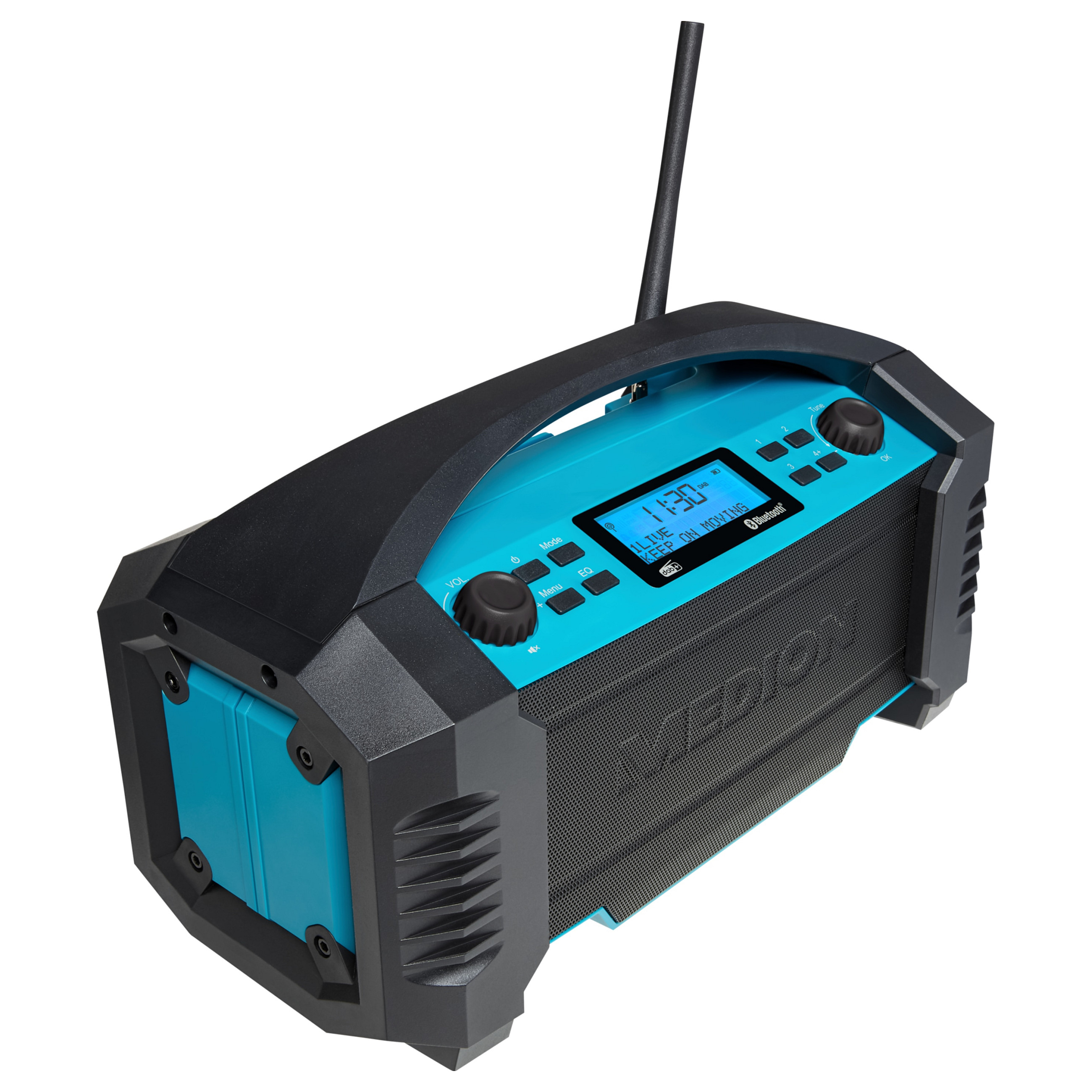 Radio për Punë MEDION LIFE E66050, AM, DAB+, FM, 15 W, Bateri me Autonomi deri në 15 orë - Zezë, Blu 4