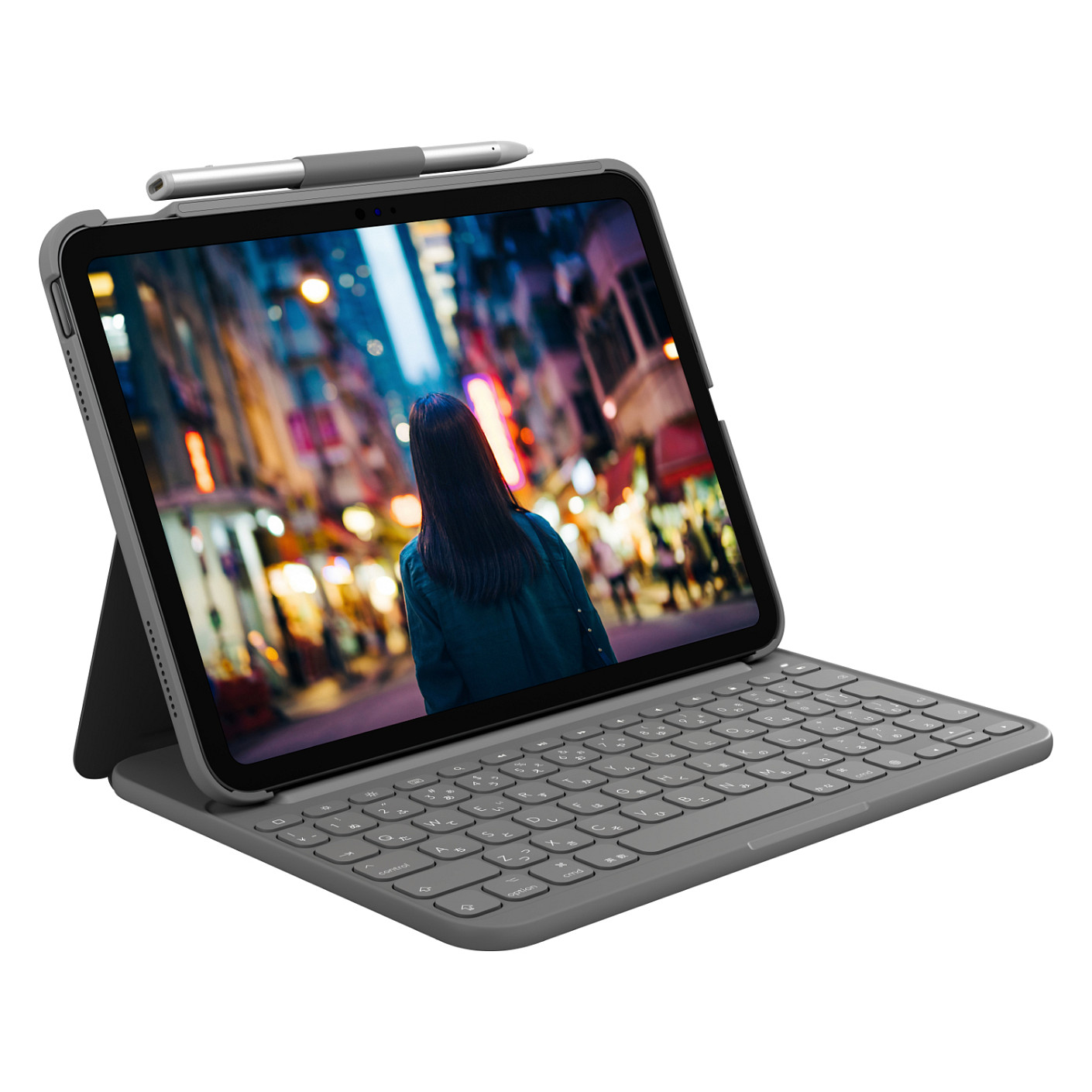 Tastierë për tabletë Logitech Slim Folio / 920-011413 / për iPad 10.9" (10th Gen) / QWERTY US International / Bluetooth / Folio Case - Hiri 5