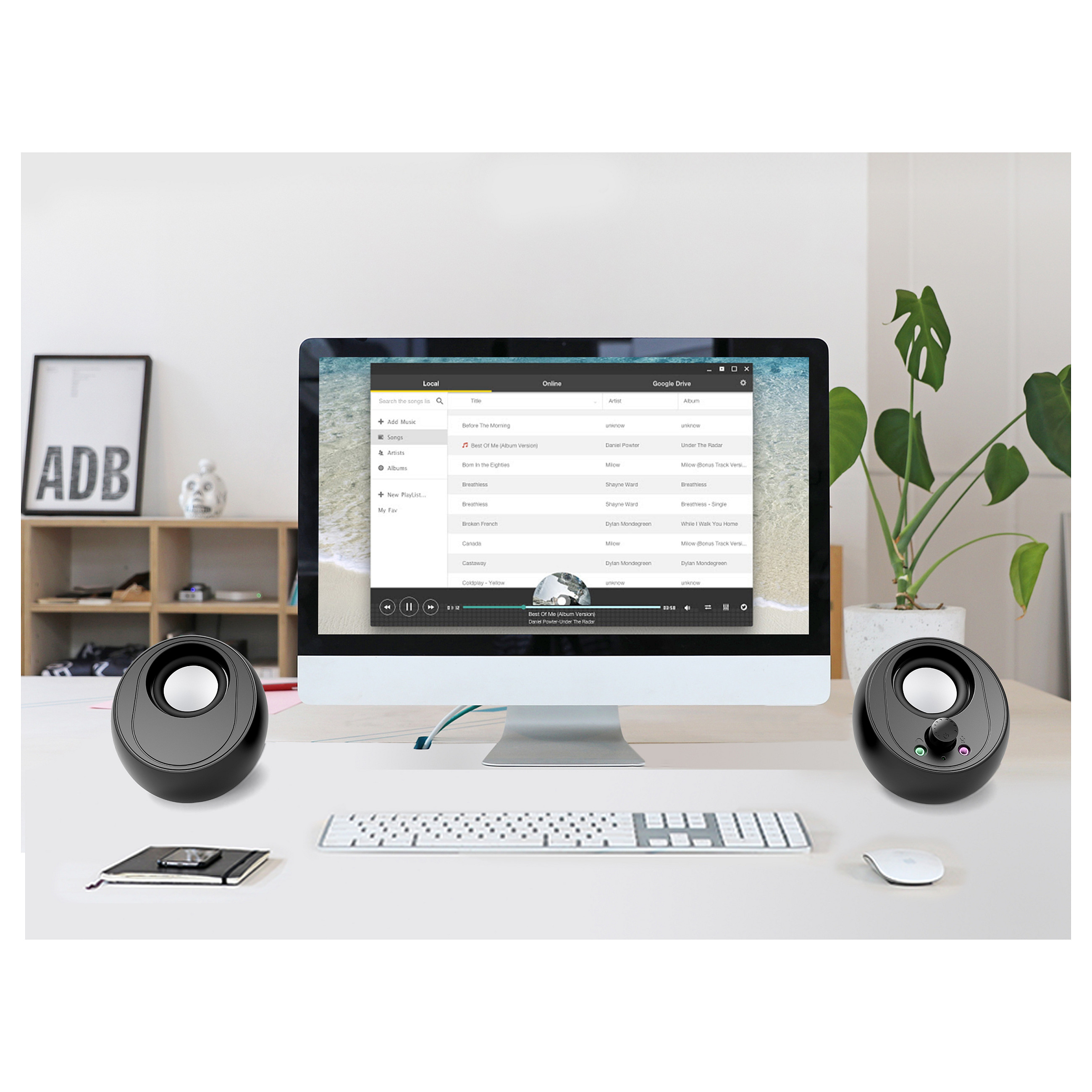 Altoparlantë Conceptronic BJORN01B, 2.0, 10W RMS, Bluetooth 5.0, 3.5mm, Mikrofon - Zezë 4