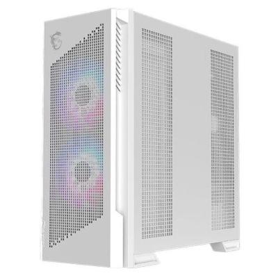 Kasë MSI MPG VELOX 300R AIRFLOW PZ / ATX Mid-Tower / 2x160mm ARGB + 1x120mm / USB 3.2 Gen2 Type-C / Xham i Temperuar – Bardhë 2