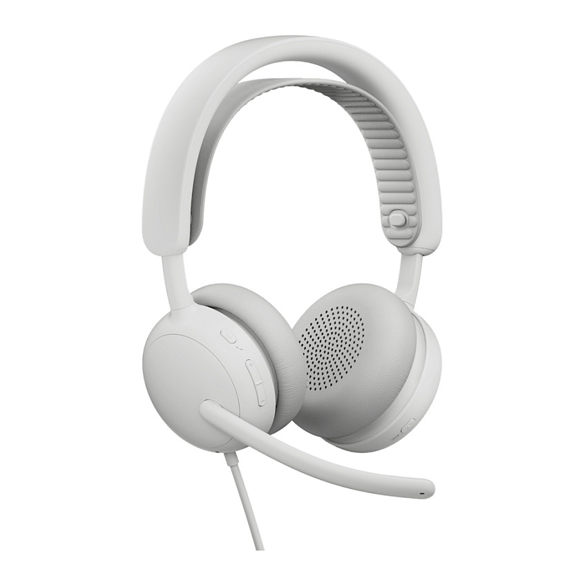 Kufje me kabllo Logitech Zone Wired 2 / USB-C & USB-A / ANC - Off-white 4