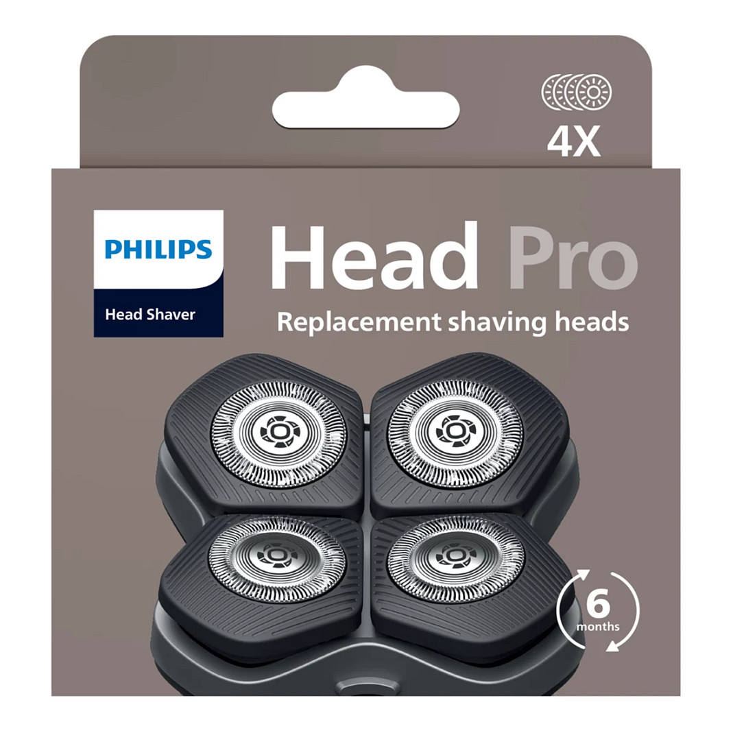 Koka zëvendësuese për makinë rroje Philips Head Shaver Pro HS740/15 / ComfortCut / 36 Tehe / Wet & Dry / 4 Copë - Gri 3