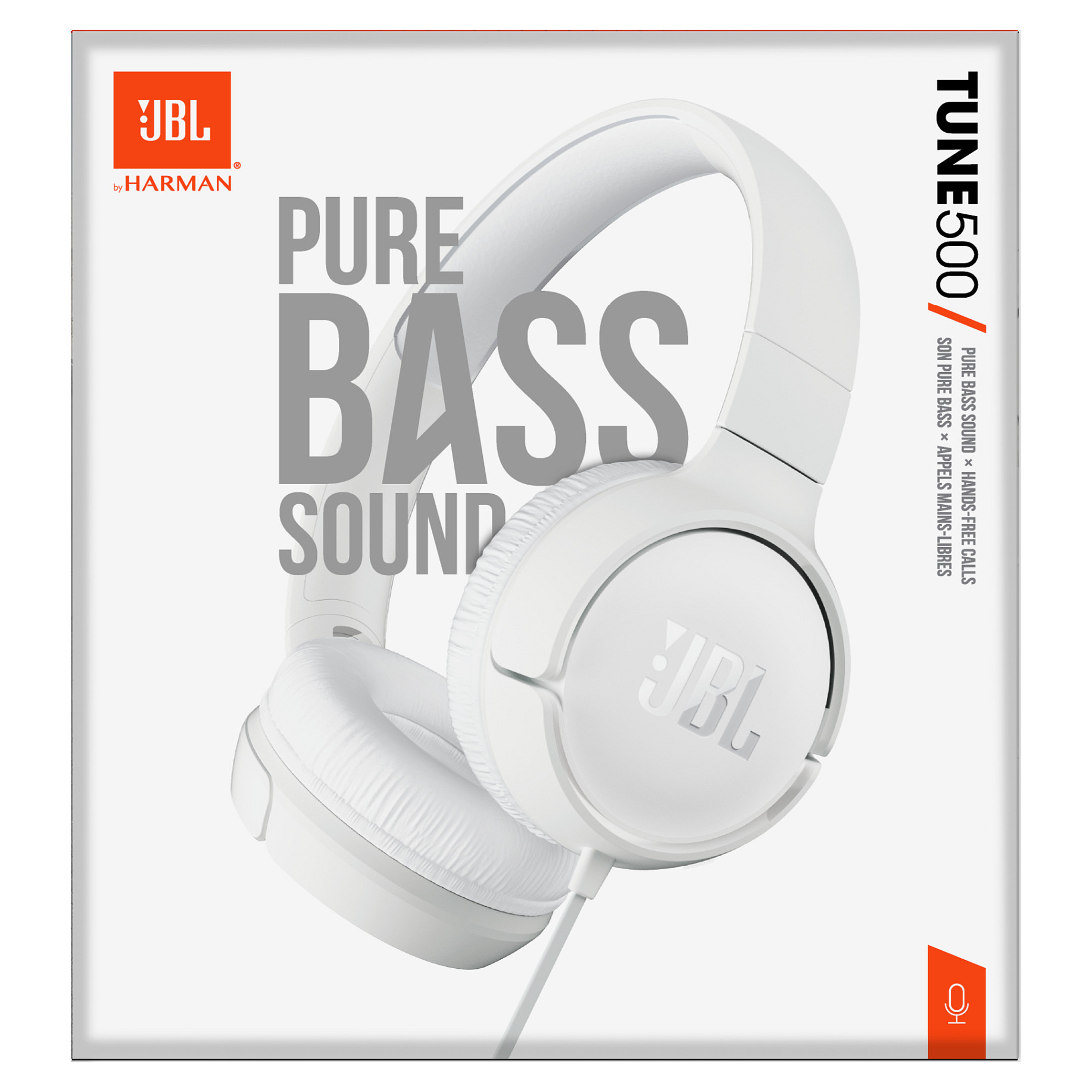 Kufje me kabllo JBL Tune 500 / Wired / 32 mm / 3.5 mm / 1.2 m - Bardhë 7