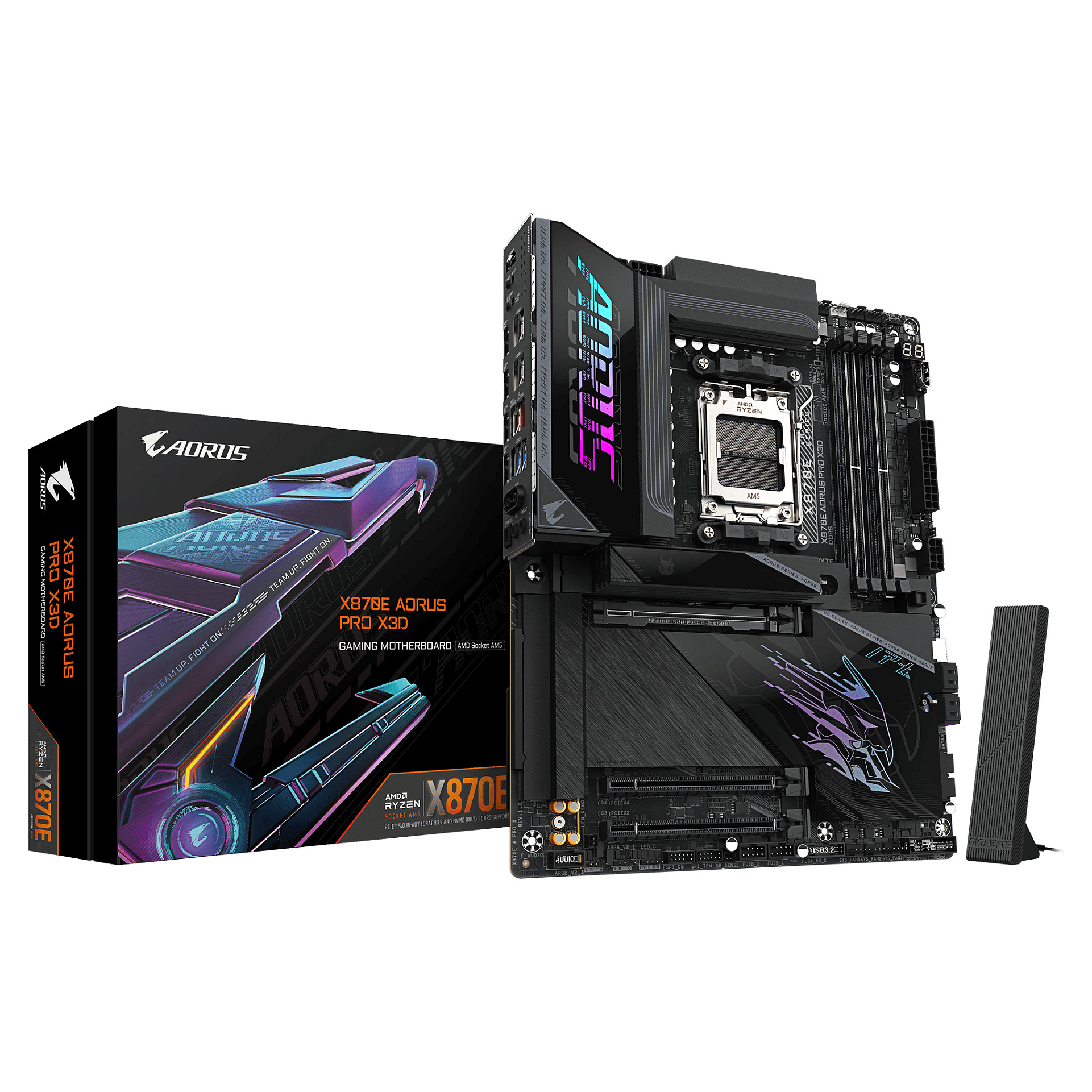 Pllakë Amë AMD AM5 Gigabyte X870E AORUS PRO X3D / DDR5 / HDMI+DP