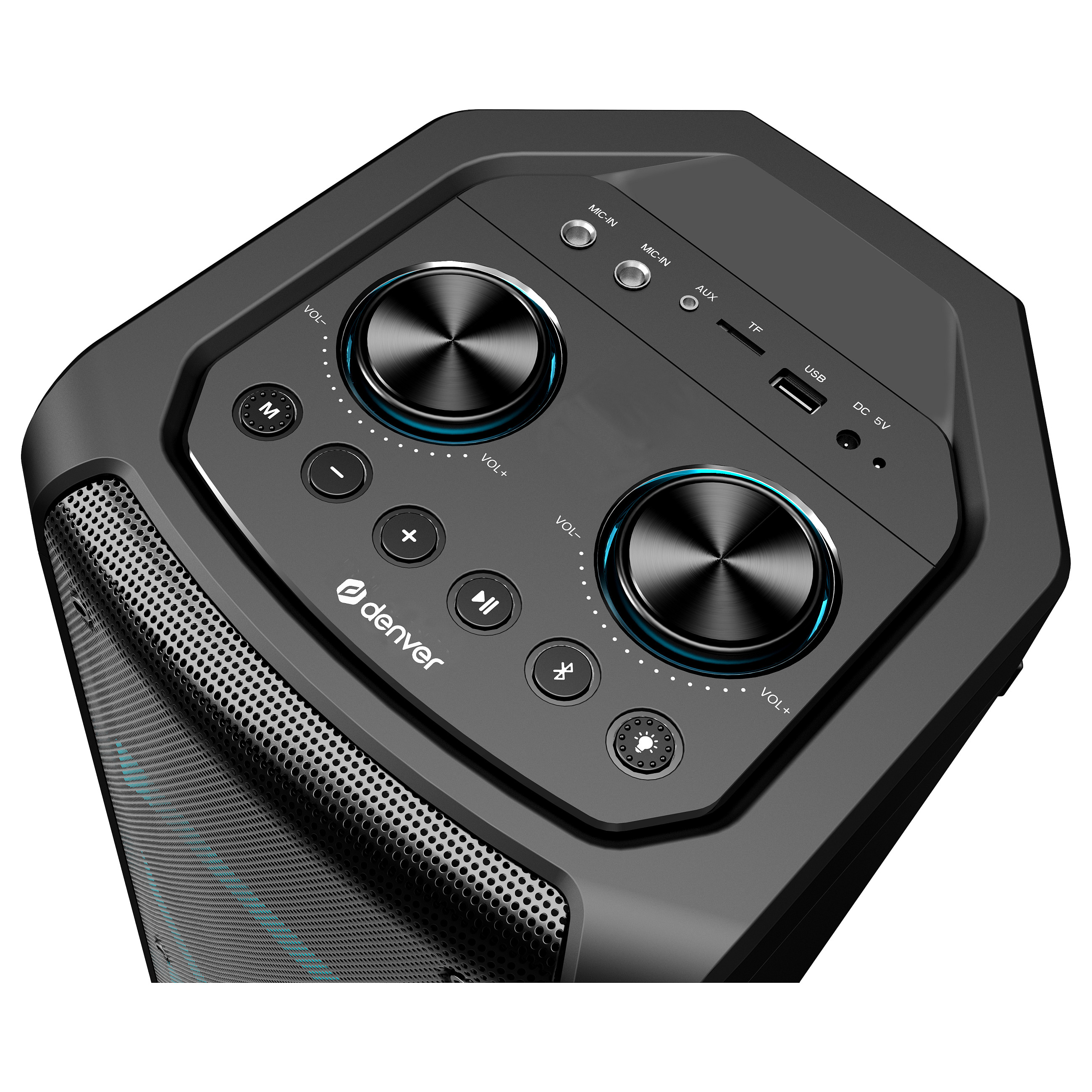 Altoparlant Denver BPS-352, 300W, 30W RMS, Bluetooth 5.0, USB, MicroSD, AUX, TWS - Zezë 3