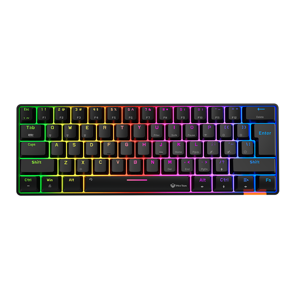 Tastierë Gaming Meetion MK005BT Hestia Mechanical 60% / Bluetooth / US / e zezë 2