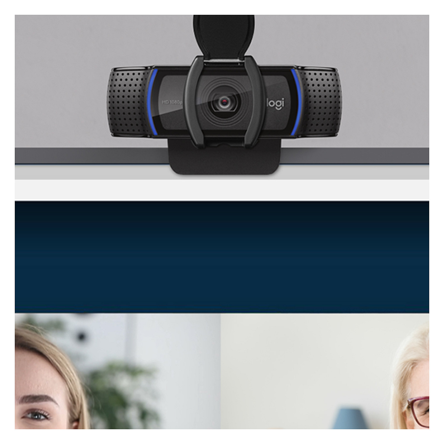 Logitech C920S HD Pro – Kamerë Web, Full HD 1080p, 30fps, Autofocus, RightLight 2, Stereo Microphone, USB-A, Privacy Shutter – Zezë 4