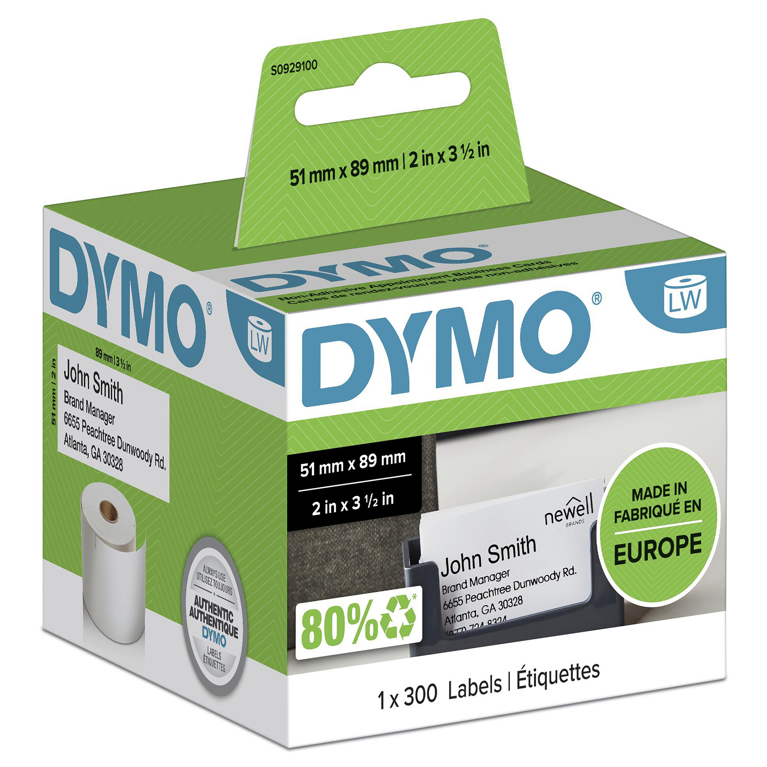 DYMO LetraTag S0721620 / 91202 / Shirit Etiketash Plastik / 12mm × 4m / E Verdhe / Shkrim i Zi 4