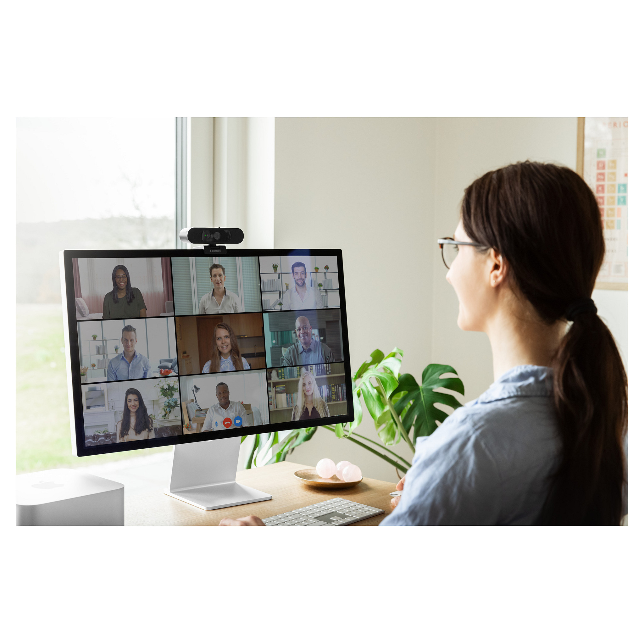 Webcam Sandberg Face Scan / 134-40 / Full HD 1080p / 2MP / Stereo Mikrofon / Windows Hello – Zezë 9