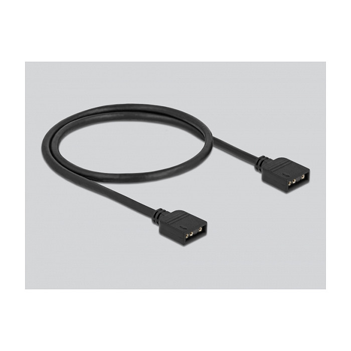 Hub RGB DeLOCK 64128 / ARGB 5V / 10 Porta / 3-pin / SATA / Mbajtje Magnetike - Zezë 4