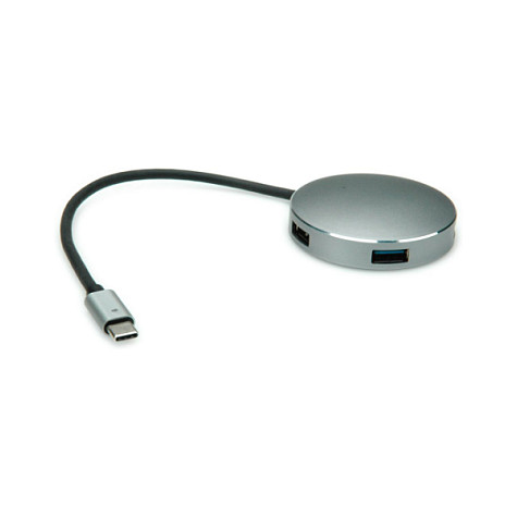 Hub ROLINE 14.02.5036 / 4x USB-A / USB-C / USB 3.2 Gen 1 / 5Gbps / 0.15m – Gri 4
