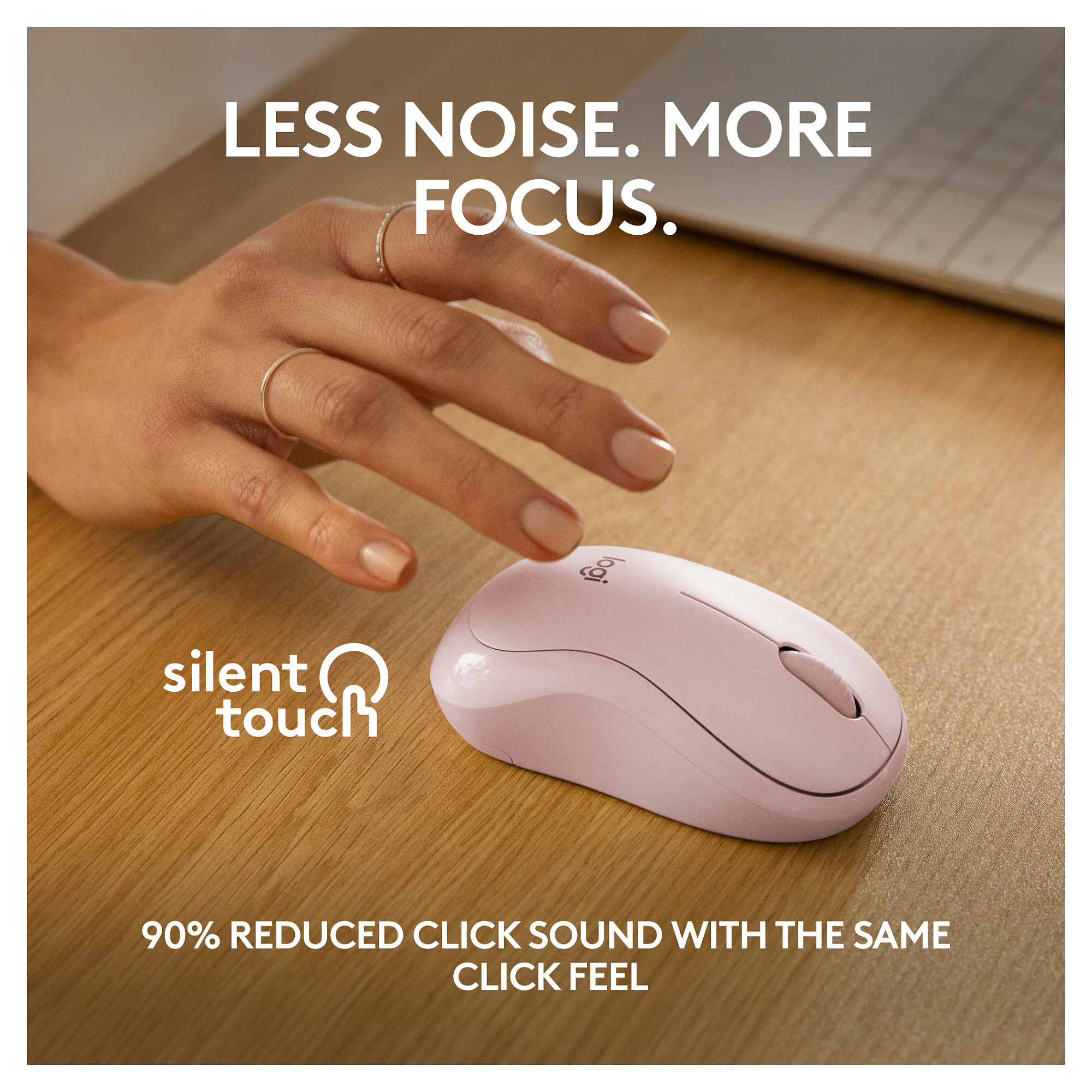 Maus Pa Kabllo Logitech M240 Silent – Rozë thumbnail 5