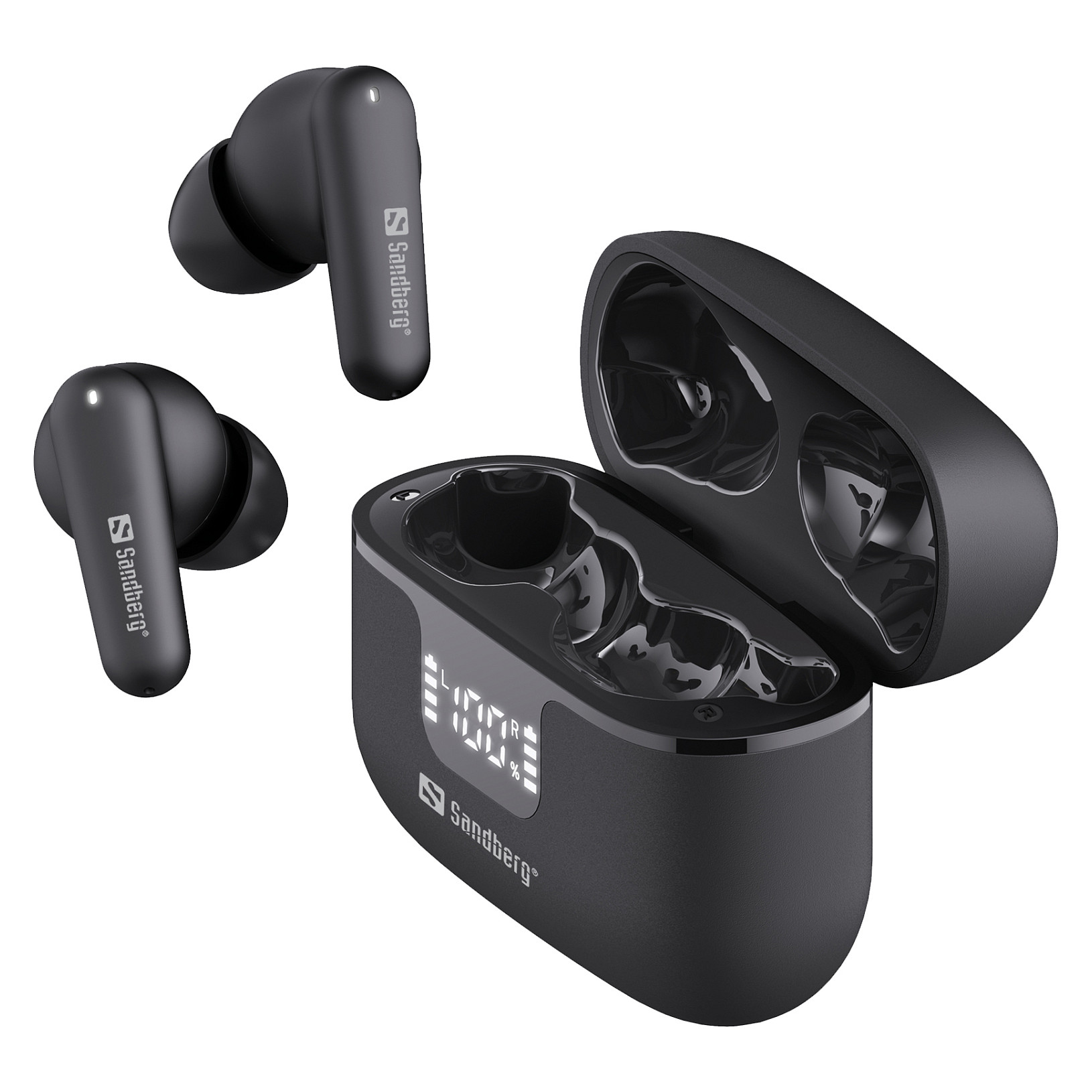 Kufje pa kabllo Sandberg Wireless Earbuds ANC+ENC 126-52 / TWS / Bluetooth 6.0 / 10mm / 20-20000Hz / ANC / ENC - Zezë 4