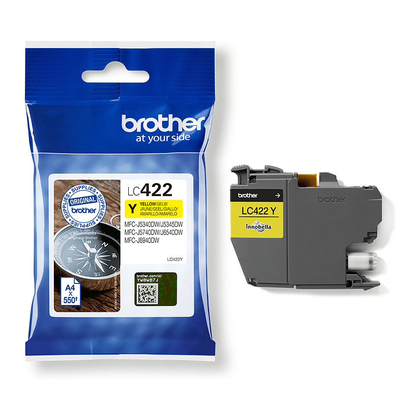 Ink Brother LC-422Y, 550 faqe - Verdhë thumbnail 3