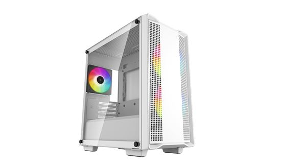 Kasë DeepCool CC360 ARGB / Micro-ATX / M-ATX-Mini-ITX / 3x120mm ARGB / Mesh / Xham i Temperuar - Bardhë 2