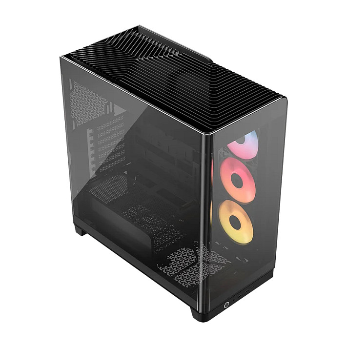 Kasë Midi CORSAIR 4500X LX RGB (Tempered Glass) – Zezë