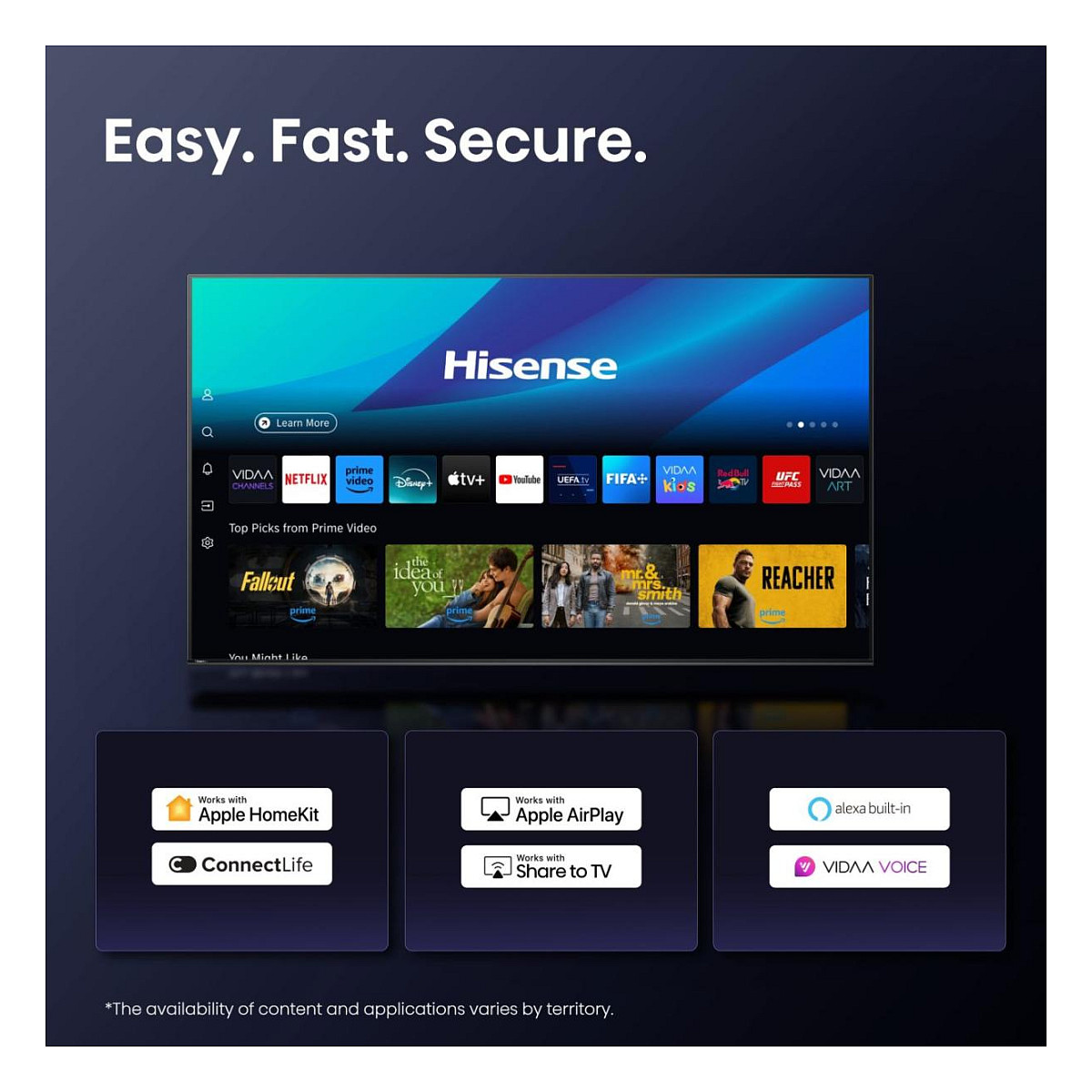 Smart TV Hisense 75E77Q / 75"/ 4K UHD / QLED / 60Hz / HDMI+USB+HDR10+ - Zezë 9