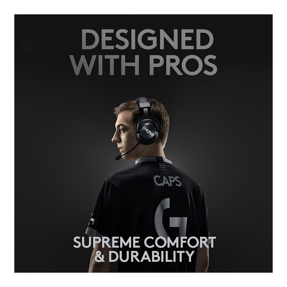 Kufje Gaming Logitech G Pro X / Wireless LIGHTSPEED / 50mm / DTS Headphone:X 2.0 / Blue VO!CE / Mikrofon i Heqshëm / 20 Orë - Zezë 6