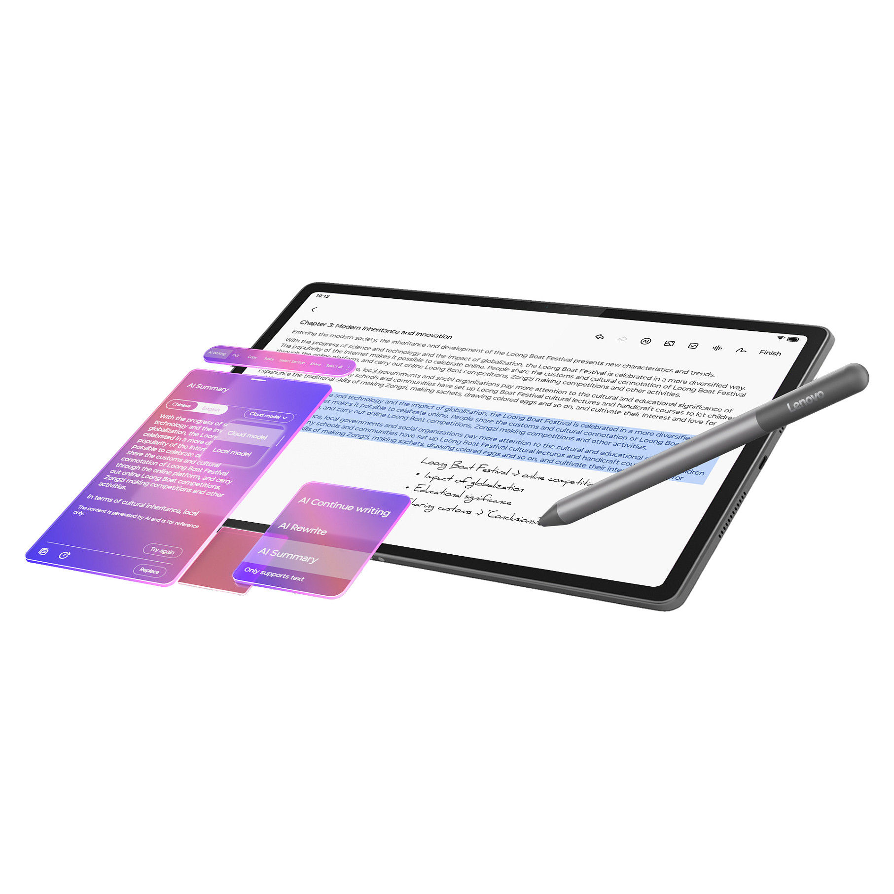 Tablet Lenovo Idea Tab Plus / 12.1" / 8GB / 256GB / Wi-Fi - Gri 9