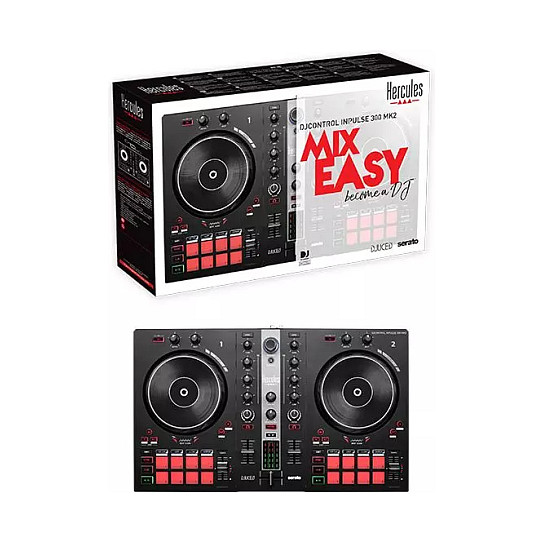 Kontrollues DJ Hercules DJControl Inpulse 300 MK2, 2-Dekësh, USB, Serato DJ Lite, DJUCED - Zezë 4