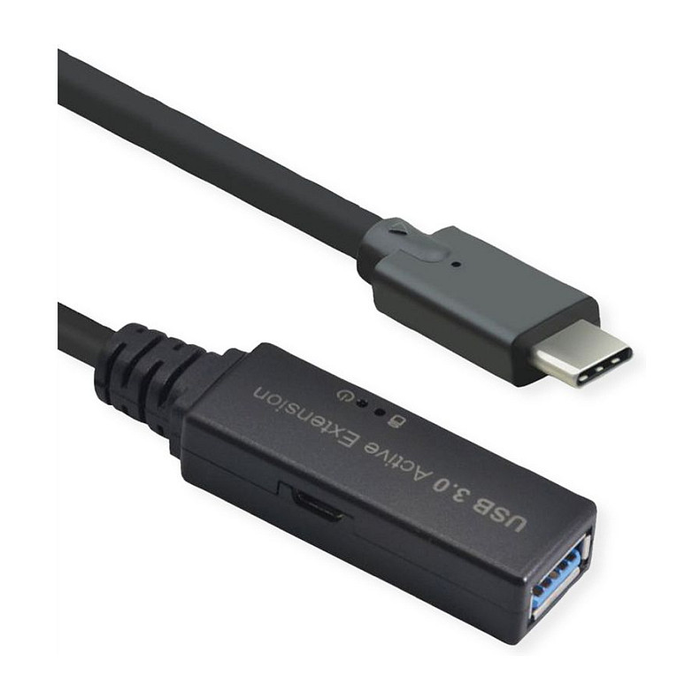 Kabllo USB ROLINE 12.04.1086, USB 2.0, USB-A në USB-A, Repeater aktiv, 12m - Bardhë 8