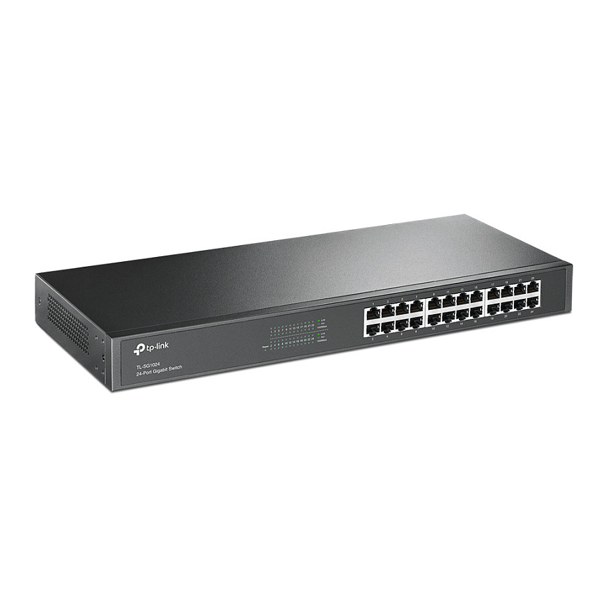 TP-Link TL-SG1024 24-Port Gigabit Unmanaged Switch – 24× RJ45 10/100/1000Mbps, 48Gbps, 35.7Mpps, Rackmount 19" 1U – E Zezë thumbnail 2