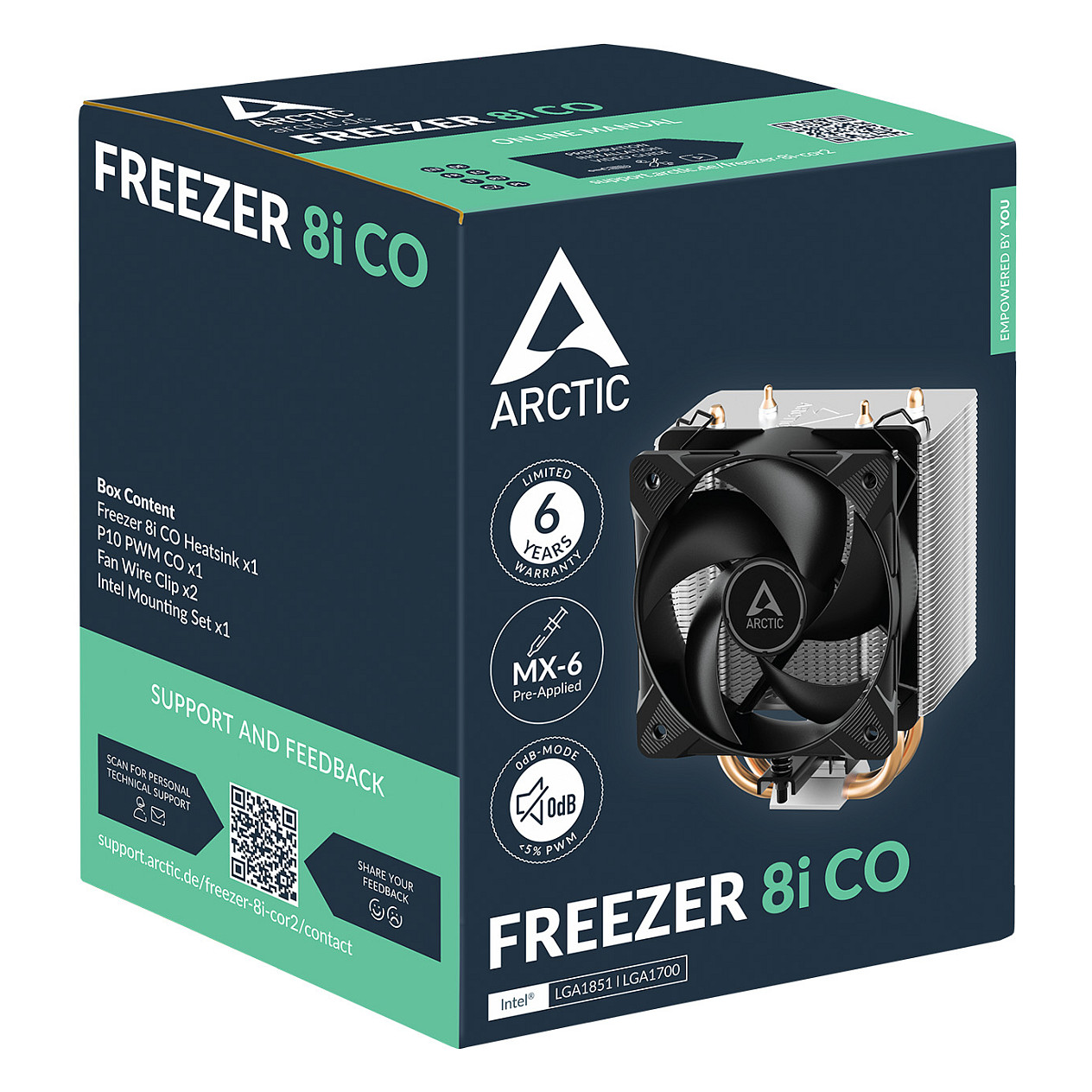 Ftohës për procesor ARCTIC Freezer 8i CO / Multi Cooler thumbnail 6