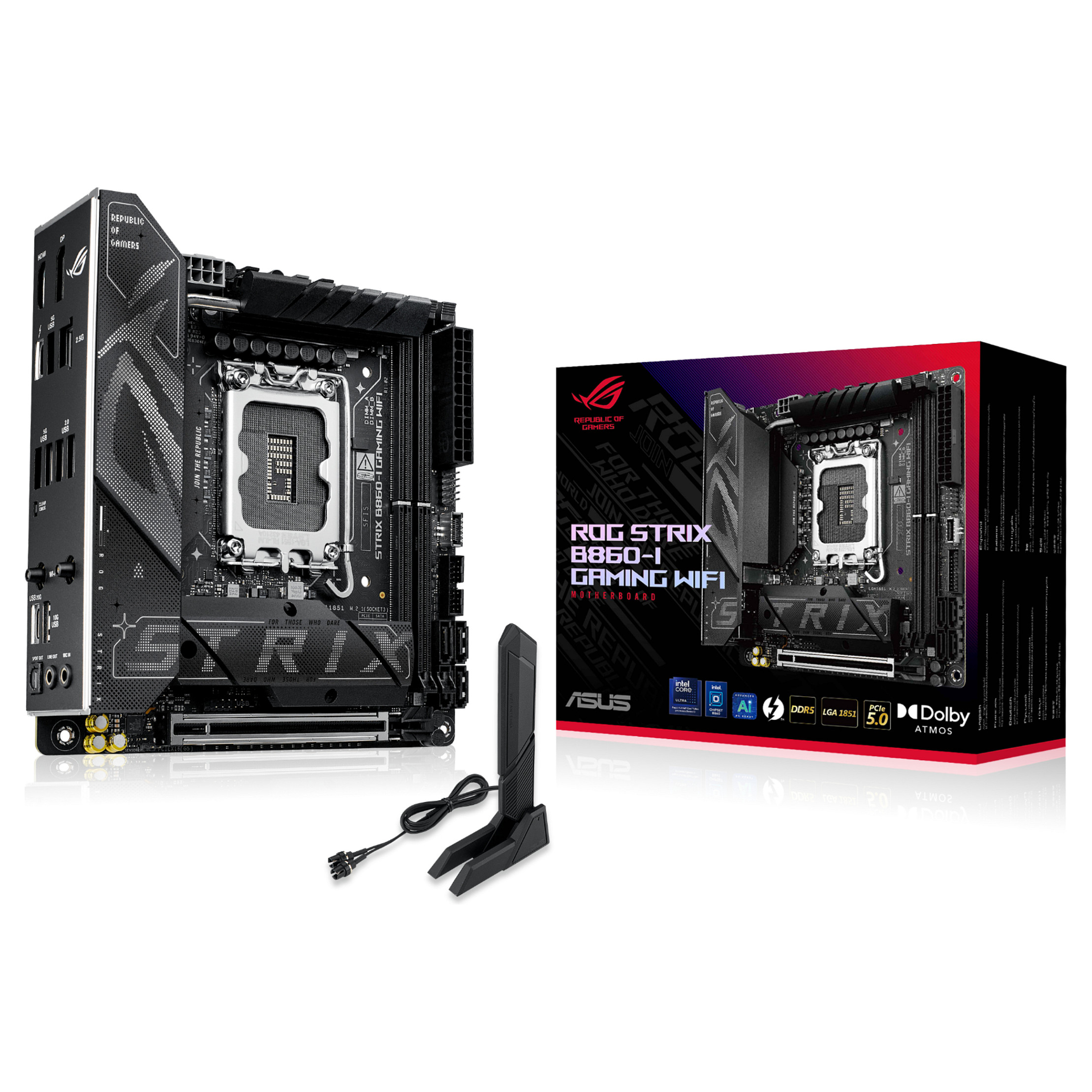 Pllakë amë Intel LGA1851 ASUS ROG STRIX B860-I GAMING WIFI