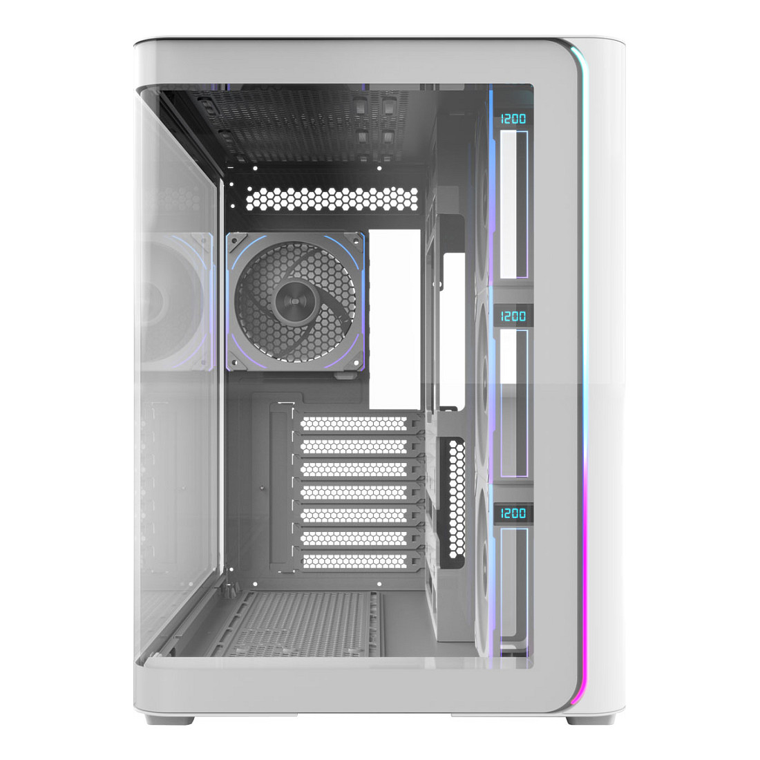 Kasë Midi FSP M580‑WP ARGB – Bardhë thumbnail 2